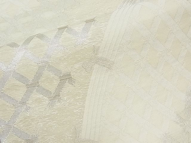 平和屋着物■夏物 六通柄袋帯 籬文 銀糸 逸品 CAAB4147tx