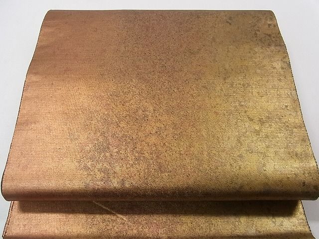 平和屋着物◎六通柄袋帯 霞文 ケミカルシルク泊 金糸 逸品 CAAB5837yk