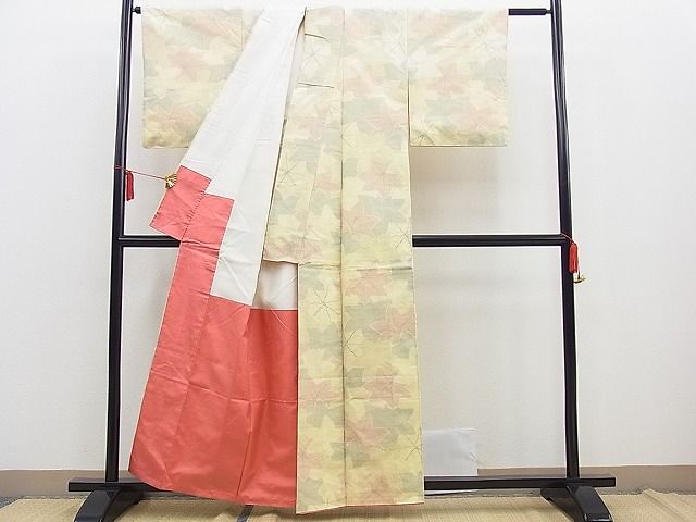 平和屋着物■上質な紬 楓尽くし 逸品 BAAD9256gt