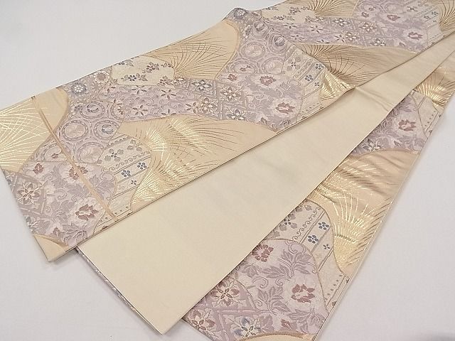 平和屋着物◎六通柄袋帯 唐織 名物裂 金糸 逸品 CAAB7116ku
