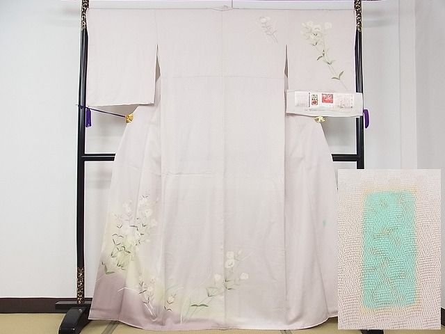 平和屋本店●極上 本加賀友禅作家 田中勲 訪問着 桔梗咲く頃 暈し染め やまと金ラベル 証紙付き 逸品 未使用 CZAA0006s4