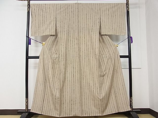 平和屋本店●極上 染司よしおか 五代目 吉岡幸雄 紬 間道 高島屋扱い 逸品 未使用 CZAA0035s4