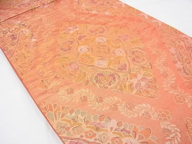 平和屋着物◎六通柄袋帯 宝相華 金糸 逸品 BAAD5722fk