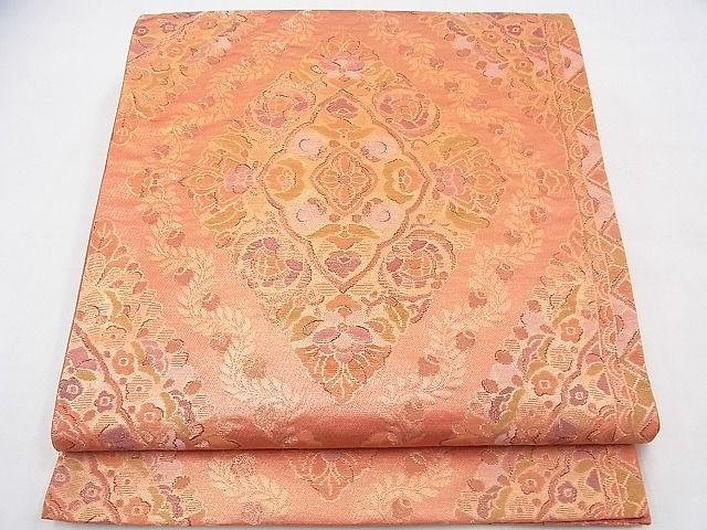 平和屋着物◎六通柄袋帯 宝相華 金糸 逸品 BAAD5722fk