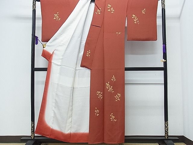 平和屋着物■付下げ 枝花文 逸品 CAAB7828ch