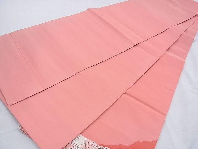 平和屋着物◎太鼓柄袋帯 すくい織 更紗花鳥絵皿 逸品 BAAD9924ph