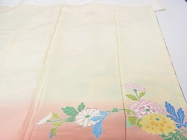 平和屋本店■極上 七五三 女の子 7歳 祝着 友禅 作家物 吉祥花文 逸品 DZAA0632kh5