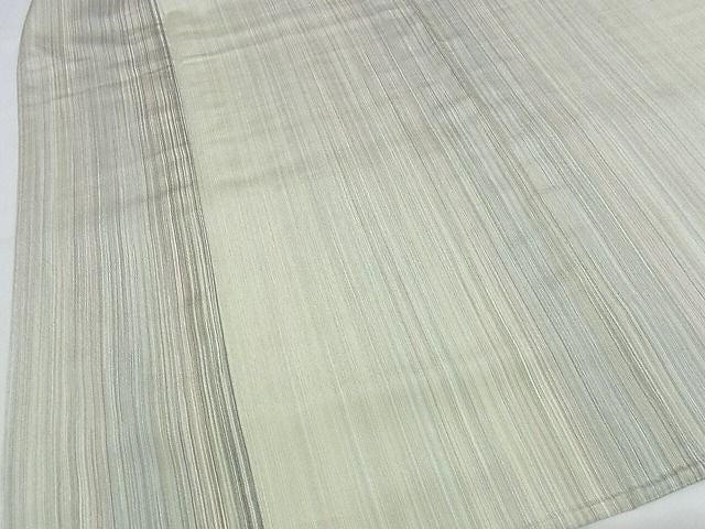 平和屋本店▽極上 やまだ織 200色 本塩沢 単衣 縞 証紙付き 正絹 逸品 KAAA0964kk4