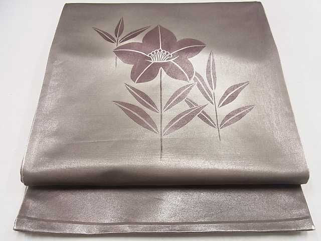 平和屋着物◎六柄太鼓柄袋帯 草花文 逸品 DAAC0416ma