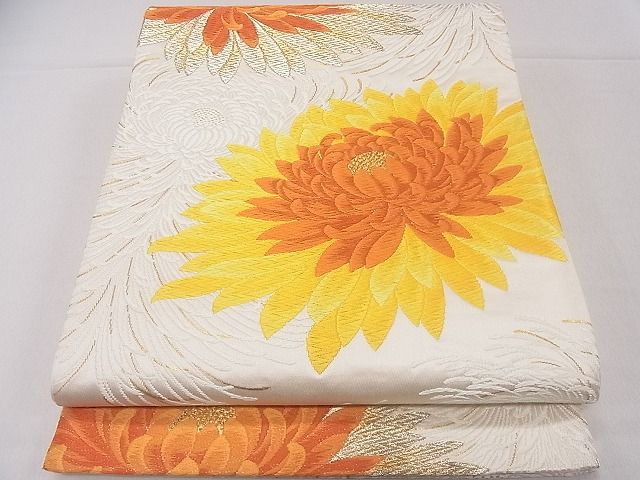 平和屋着物◎六通柄袋帯 唐織 乱菊 金糸 逸品 CAAD9191ev