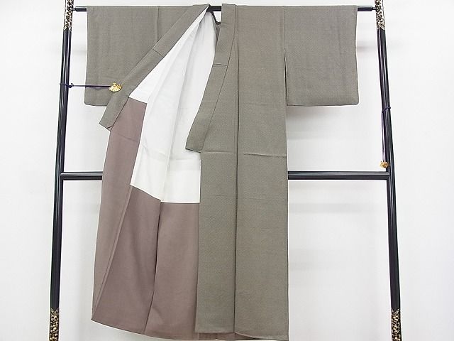 平和屋着物■上質なお召 吹寄せ文 逸品 DAAD8620ya
