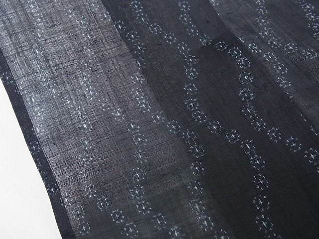 期間限定セール20%off■極上 夏物 重要無形文化財 本場宮古上布 よろけ縞 苧麻 逸品 CZAA0141s4