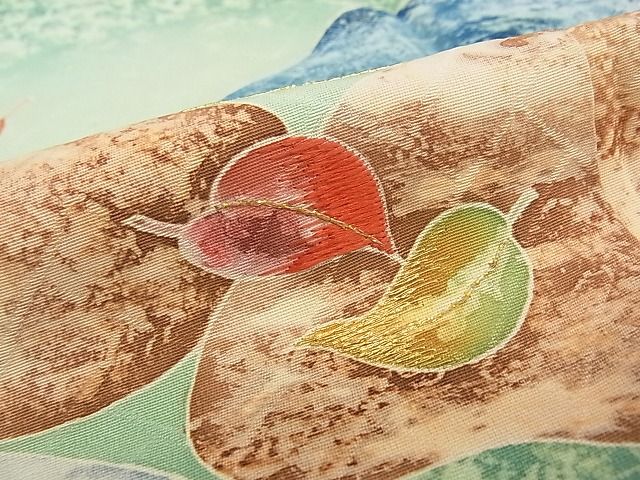 平和屋本店●極上 野口彦太郎 大彦三代目 江戸染繍友禅 訪問着 駒刺繍 石庭 暈し染め 金糸 高島屋扱い 逸品 CZAA0187s4