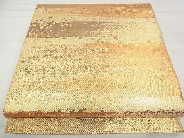 平和屋着物◎六通柄袋帯 霞吉祥文 金糸 逸品 CAAD5096vf