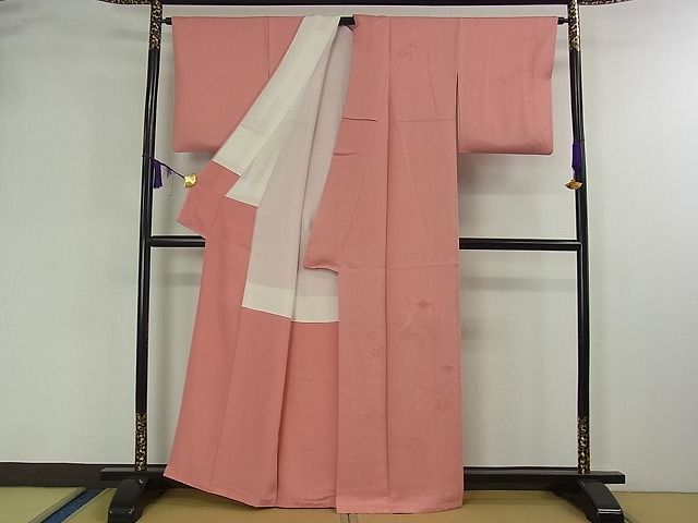 平和屋着物■中国三大刺繍 スワトウ刺繍 汕頭刺繍 総刺繍 付下げ 菱吉祥文 薄紅色 逸品 DAAB1834jm