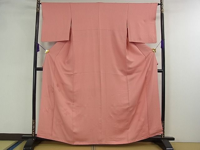 平和屋着物■中国三大刺繍 スワトウ刺繍 汕頭刺繍 総刺繍 付下げ 菱吉祥文 薄紅色 逸品 DAAB1834jm