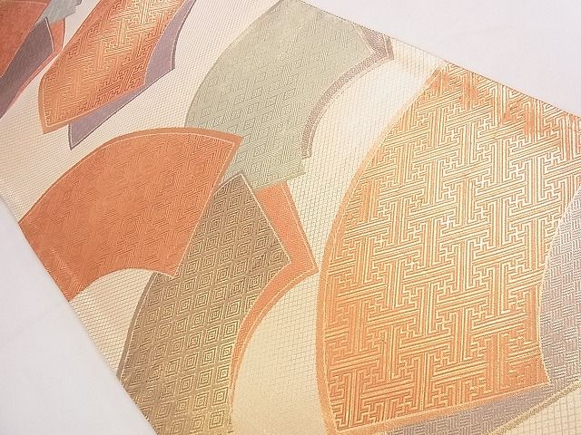 平和屋着物◎佐賀錦 本場筑前博多織 六通柄袋帯 地紙吉祥文 逸品 CAAD1366eg