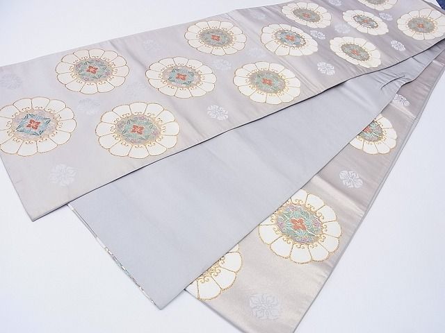平和屋着物■六通柄袋帯 唐織 草花文 金糸 逸品 CAAD7659hy