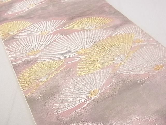 平和屋着物◎六通柄袋帯 若松葉文 金銀糸 逸品 DAAE0189yyy