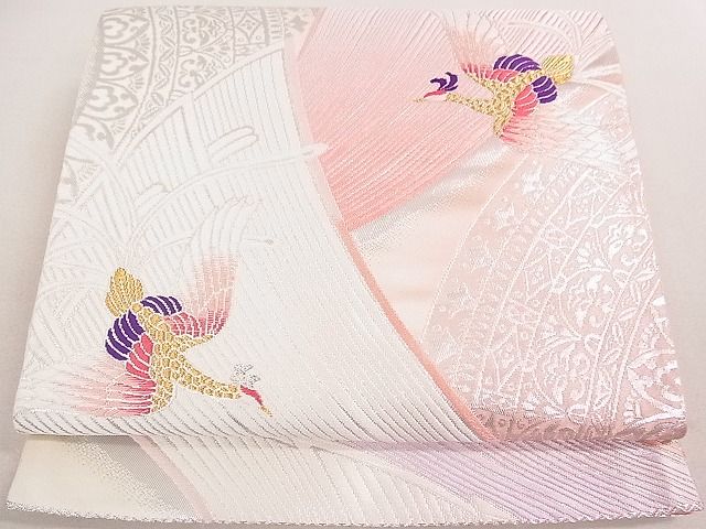 平和屋着物◎六通柄袋帯 唐織 鳳凰花文 金銀糸 逸品 DAAE0259yyy