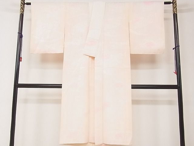 平和屋着物□上質な長襦袢 袷 吉祥流水地紙花地紋 暈し