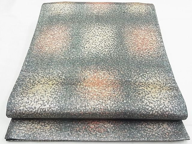 平和屋着物◎六通柄袋帯 霞文 金糸 逸品 BAAE5431ns