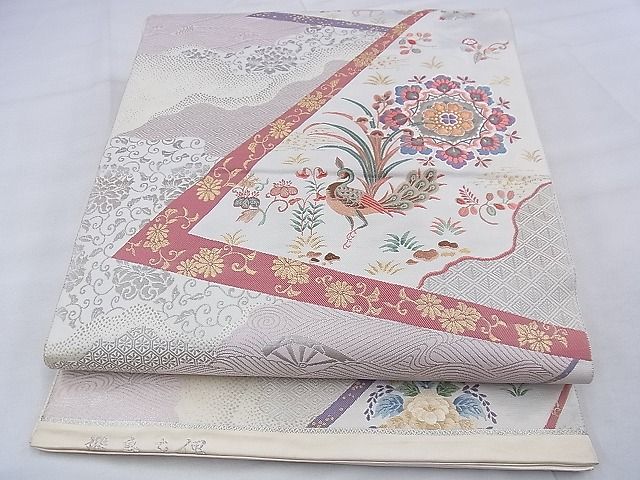 平和屋着物◎六通柄袋帯 唐織 飛鳥を偲 金糸 逸品 BAAE6292ph