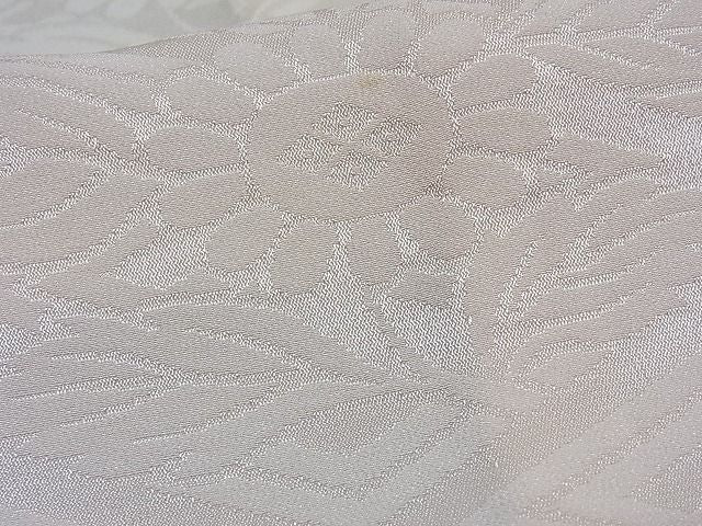 平和屋着物■長襦袢(無双仕立て) 草花地紋 正絹 逸品 AAAG5964Boa
