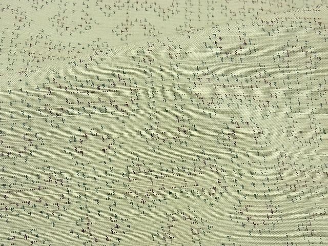 平和屋着物■上質な紬 変わり格子 逸品 BAAE4738vj
