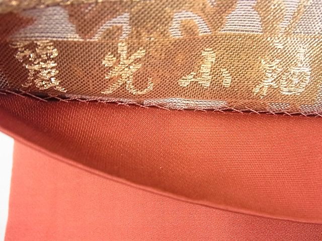 平和屋着物◎太鼓柄袋帯 唐織 麗光小袖 金銀糸 逸品 BAAE5055cm