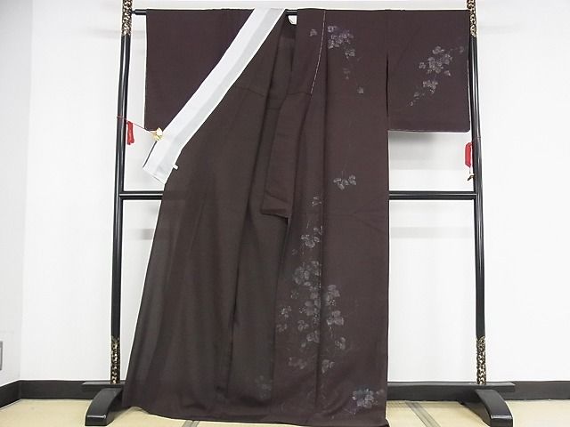 平和屋本店■極上 訪問着 無双仕立て 紗袷 紗×絽 手描き 葡萄 反端付き 正絹 逸品 未使用 KAAA1059kk4