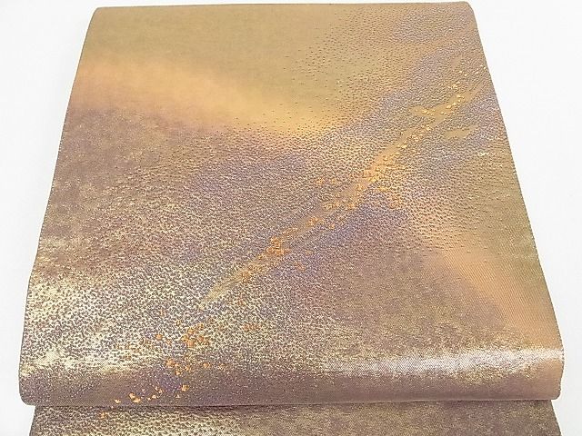 平和屋着物■六通柄袋帯 霞文 金糸 逸品 DAAD3728sf