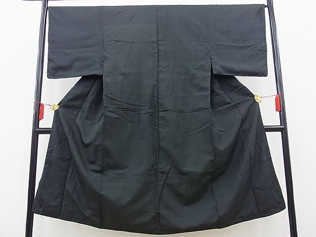 平和屋着物■男性 お召 格子柄 逸品 BAAE8066gt