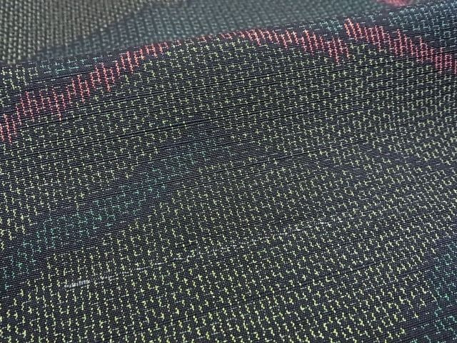 平和屋着物■上質な紬 幾何学文様 逸品 DAAD8771ya