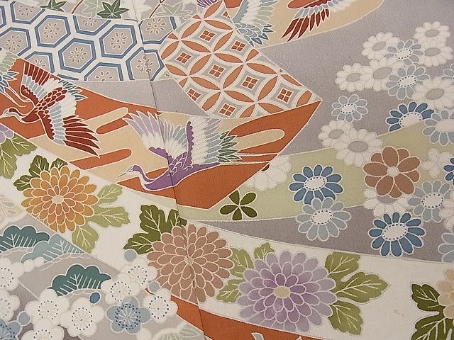 平和屋着物■豪華黒留袖 熨斗鳳凰 松竹梅 暈し染め 逸品 CAAD4176dy