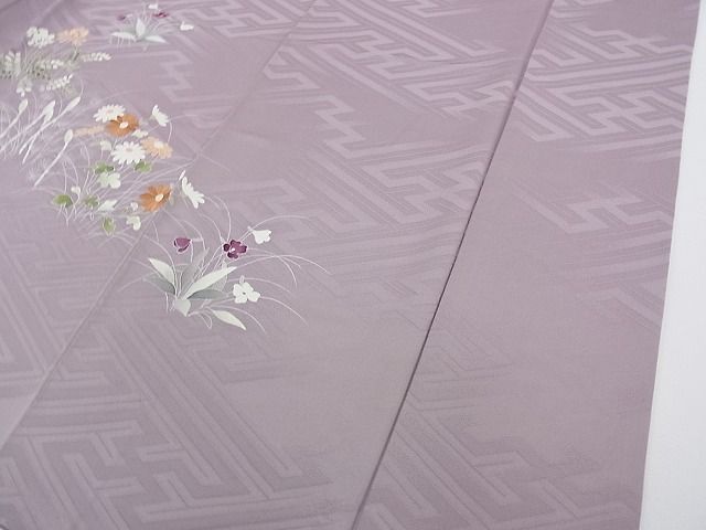 平和屋本店■極上 京都祇園の老舗 ぎをん齋藤 訪問着 刺繍 草花文 たとう紙付き 逸品 CZAA0317s4