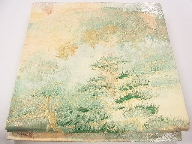 平和屋着物◎六通柄袋帯 日本の旅 兼六園 金銀糸 逸品 CAAE4256eg