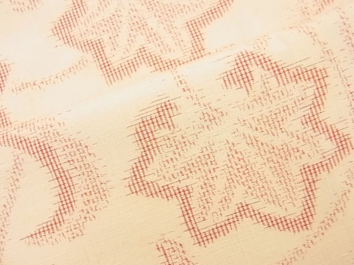 平和屋着物■上質な紬 唐草文 逸品 BAAF5038fc