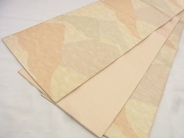 平和屋着物◎全通柄袋帯 綴れ 霞文 金糸 逸品 BAAF1524qt