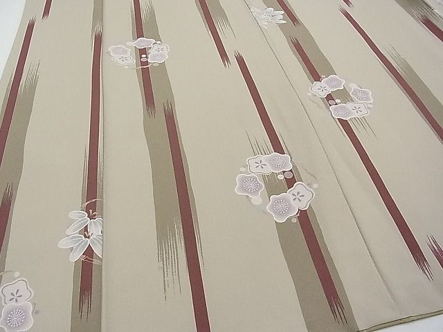 平和屋本店■極上 撫松庵 小紋 笹梅丸文 洗える着物 CYAA0187s4