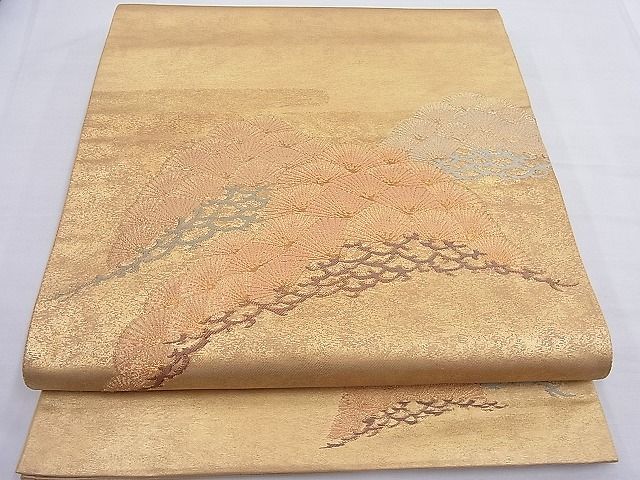 平和屋着物◎太鼓柄袋帯 都路金錦 逸品 BAAF2581ea