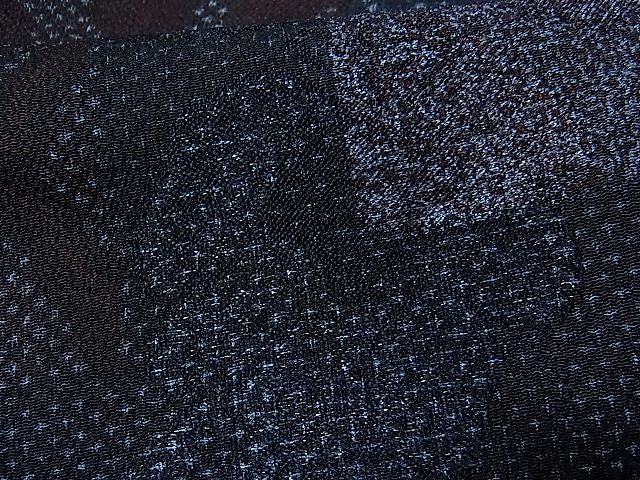 平和屋着物■上質なお召 色紙重ね吉祥花文 銀糸 逸品 CAAE9327ch