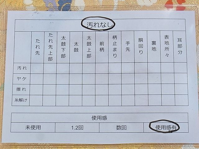 平和屋着物◎佐賀錦 六通柄袋帯 唐織 花鳥唐草文 金銀糸 逸品 BAAE9134ph