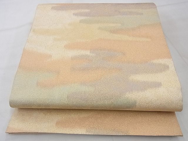 平和屋着物◎砂子綴れ 全通柄袋帯 霞文 金糸 逸品 BAAE9161ph