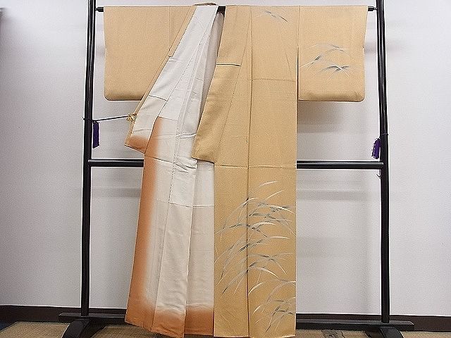 平和屋着物■訪問着 芝草文 たたき染め 逸品 CAAE3553ze