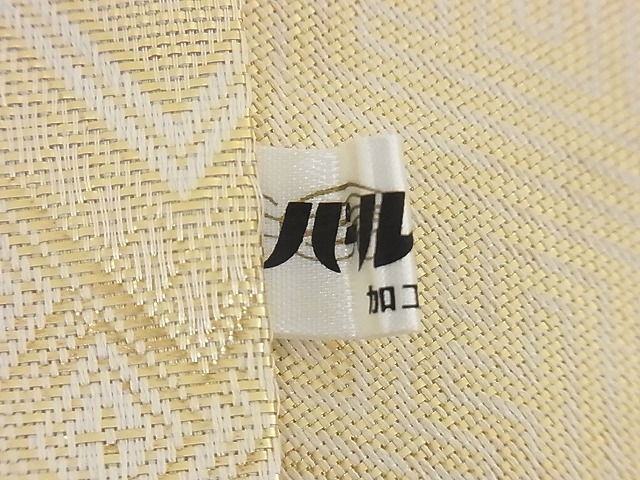 平和屋着物◎佐賀錦 全通柄袋帯 松皮菱 金糸 正絹 逸品 AAAH2956Abw