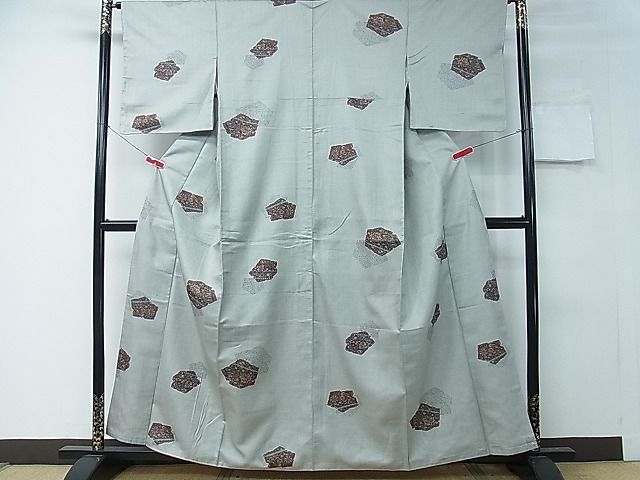 平和屋着物■上質なお召 吉祥文 逸品 CAAE9402ch