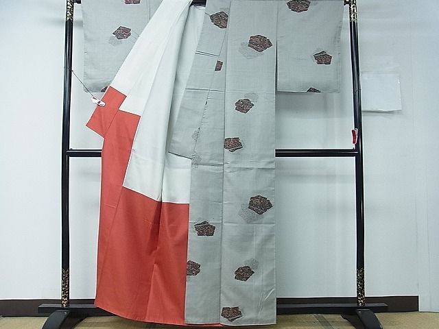 平和屋着物■上質なお召 吉祥文 逸品 CAAE9402ch