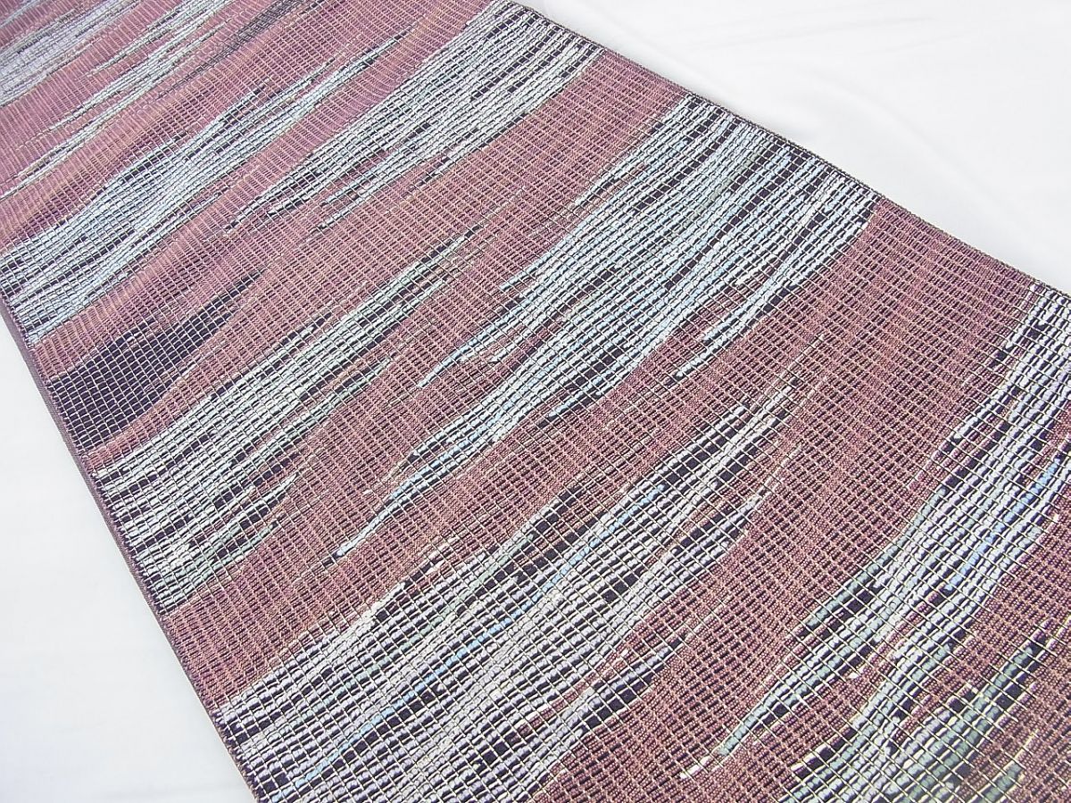平和屋着物◎六通柄袋帯 霞文 金糸 逸品 BAAF5316th