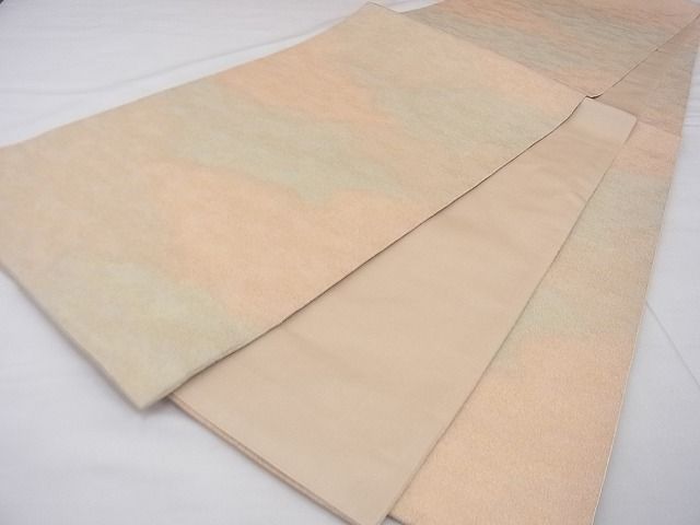 平和屋着物◎全通柄袋帯 綴れ 霞文 金糸 逸品 BAAF4241xa